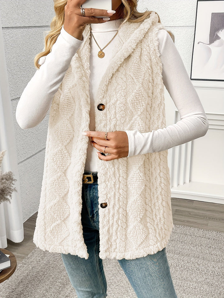 Lorna | Gezellige Hooded Mouwloze Vest