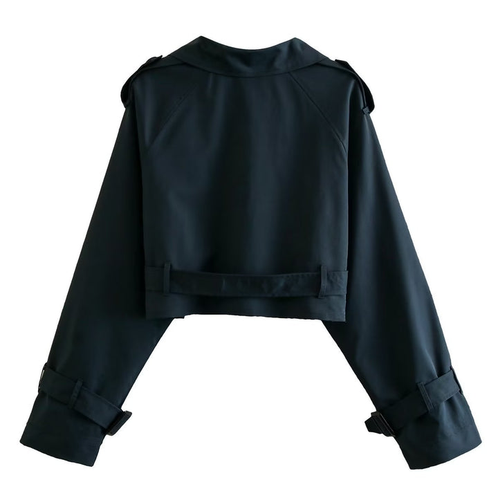 Stijlvolle Dames Trenchcoat Kort Model voor Casual Look
