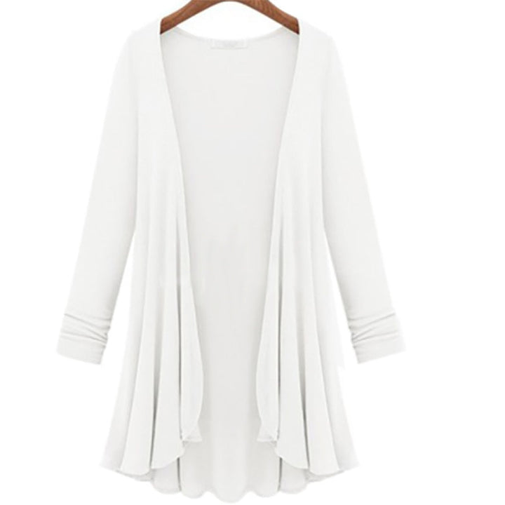Langsleeve Ruffled Cardigan