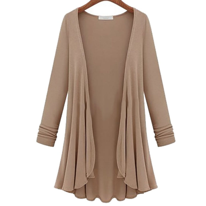 Langsleeve Ruffled Cardigan