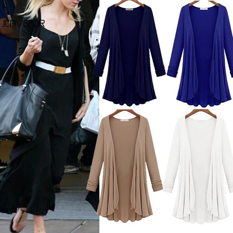Langsleeve Ruffled Cardigan