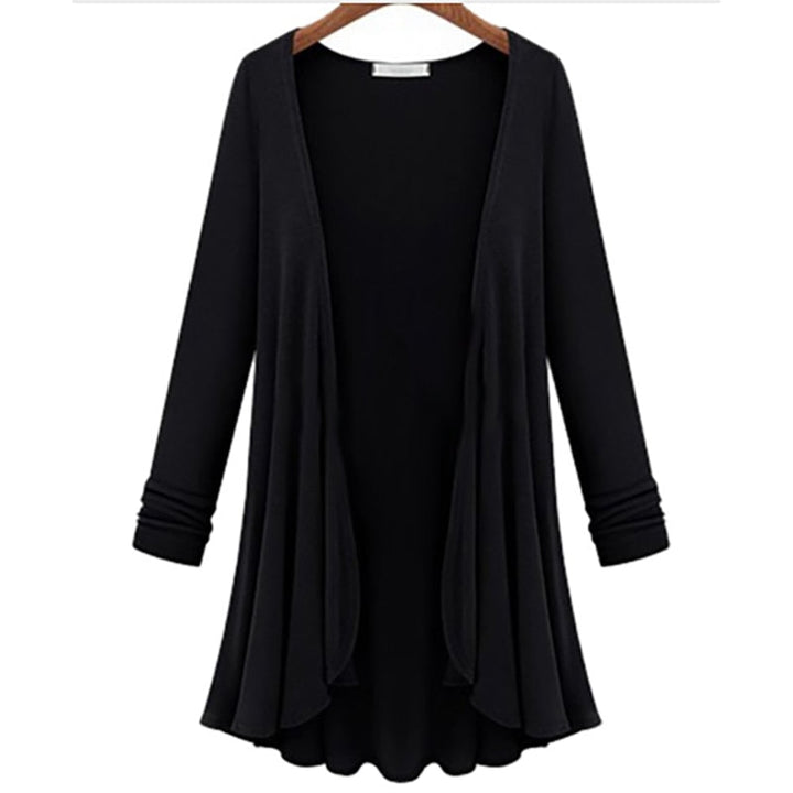 Langsleeve Ruffled Cardigan