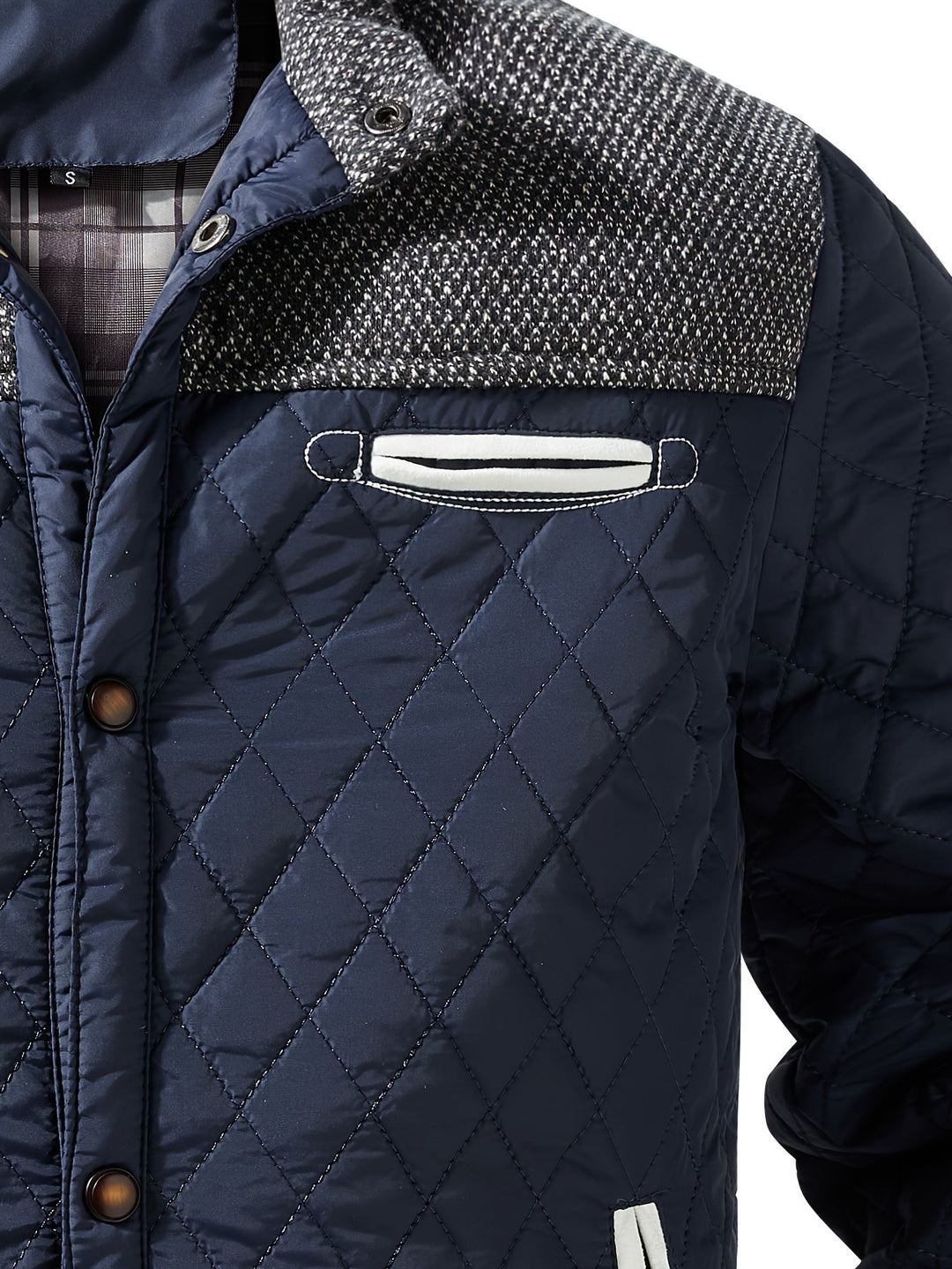 Gideon | Gequilted Staande Kraag Jast
