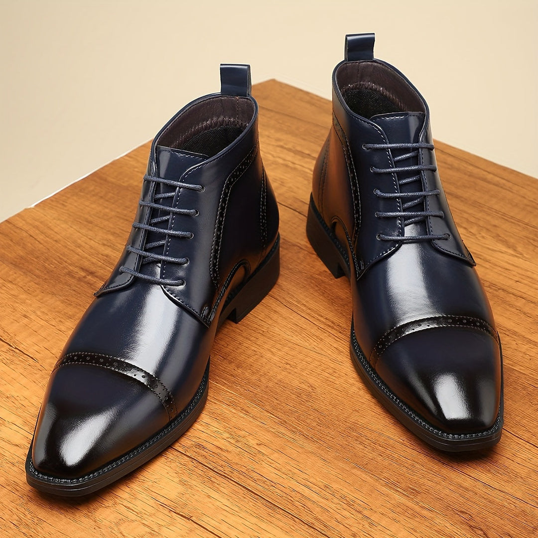 Everly | Verfijnde Cap-Toe Enkellaarsjes