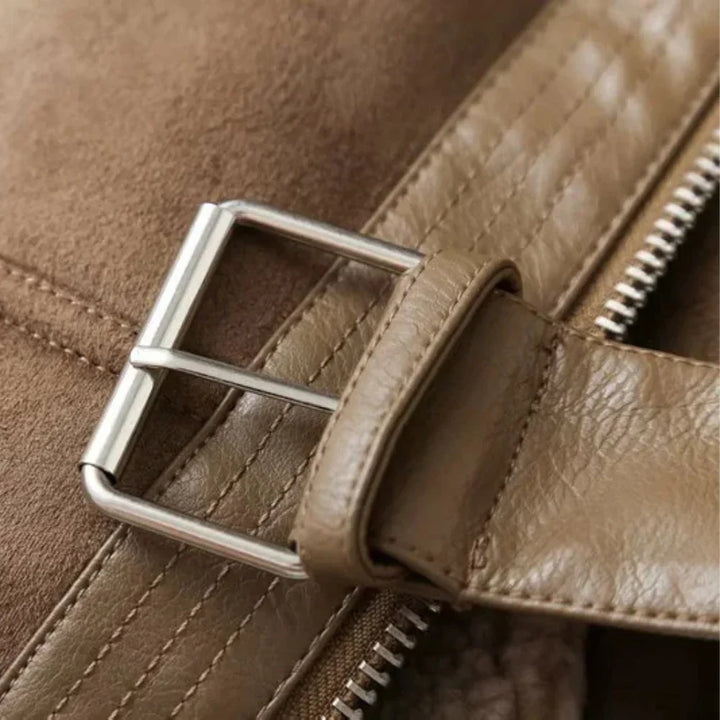Colette Shearling Suède Jas