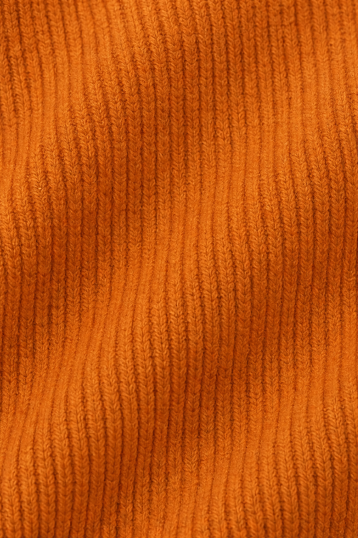 Softline – Geribbelde V-hals Relaxed Brei Sweater