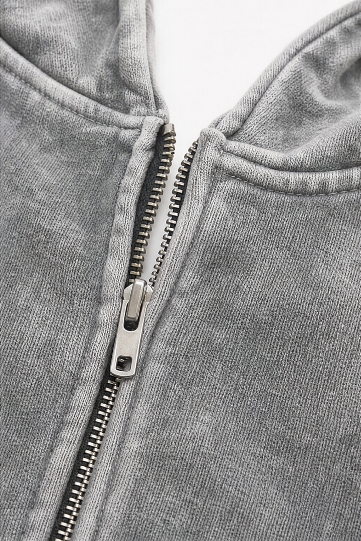 Rethread – Gewassen Relaxed Zip-Up Hoodie