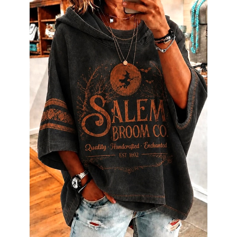 Esme | Halloween Grafisch Hoodie met Capuchon