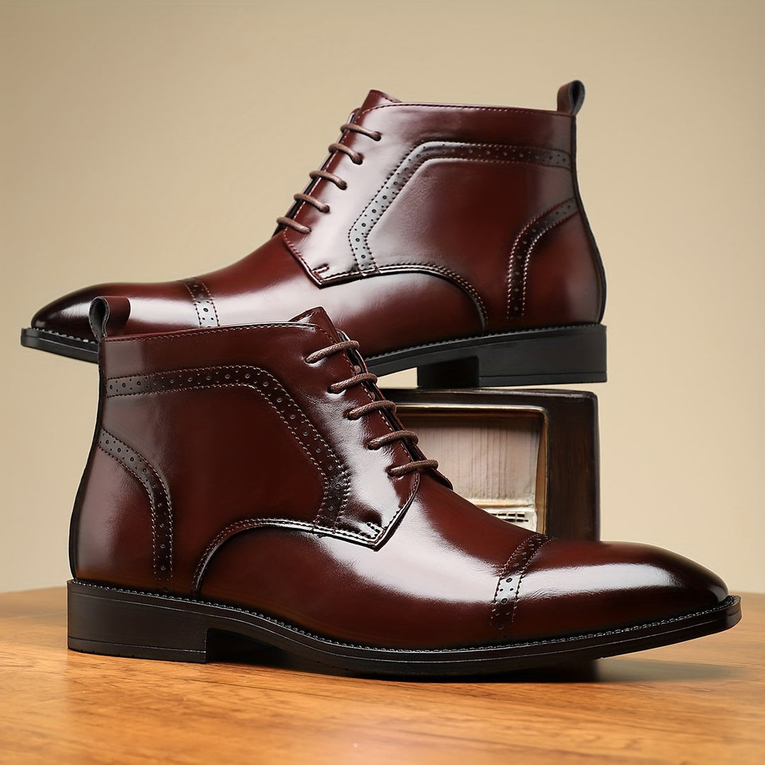 Everly | Verfijnde Cap-Toe Enkellaarsjes