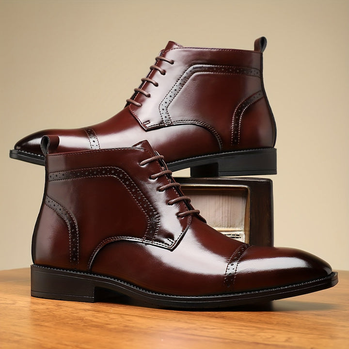 Everly | Verfijnde Cap-Toe Enkellaarsjes