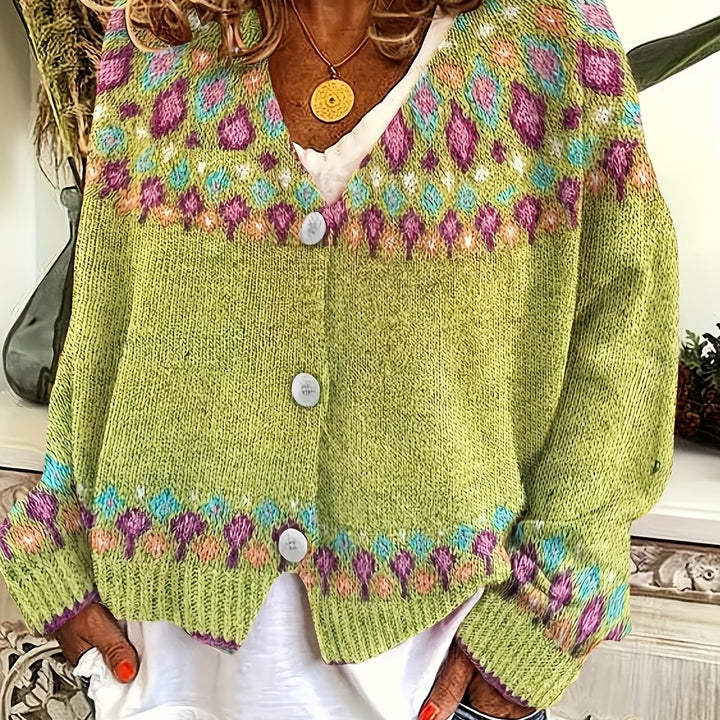 Esme | Nordic Geprinte Cardigan