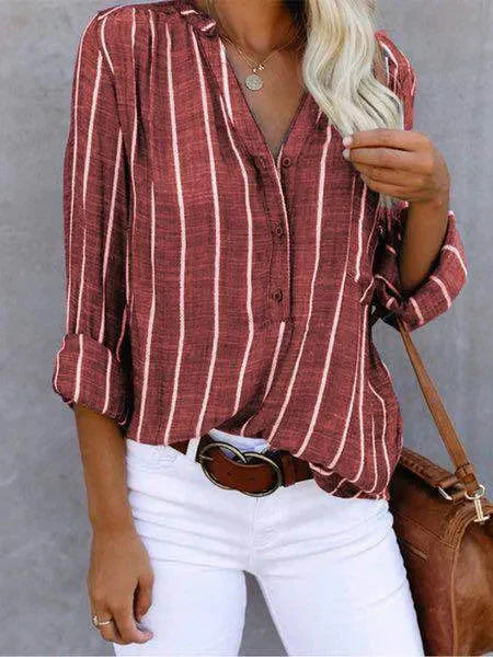 Avalon - Trendy gestreepte blouse