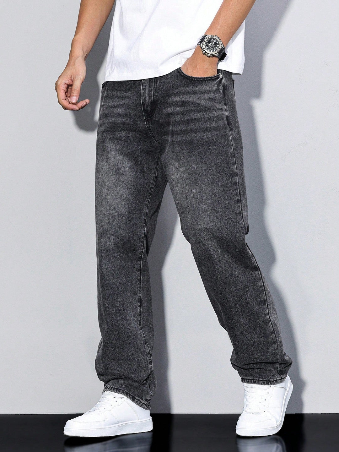 Daan | Effen kleur casual heren jeans