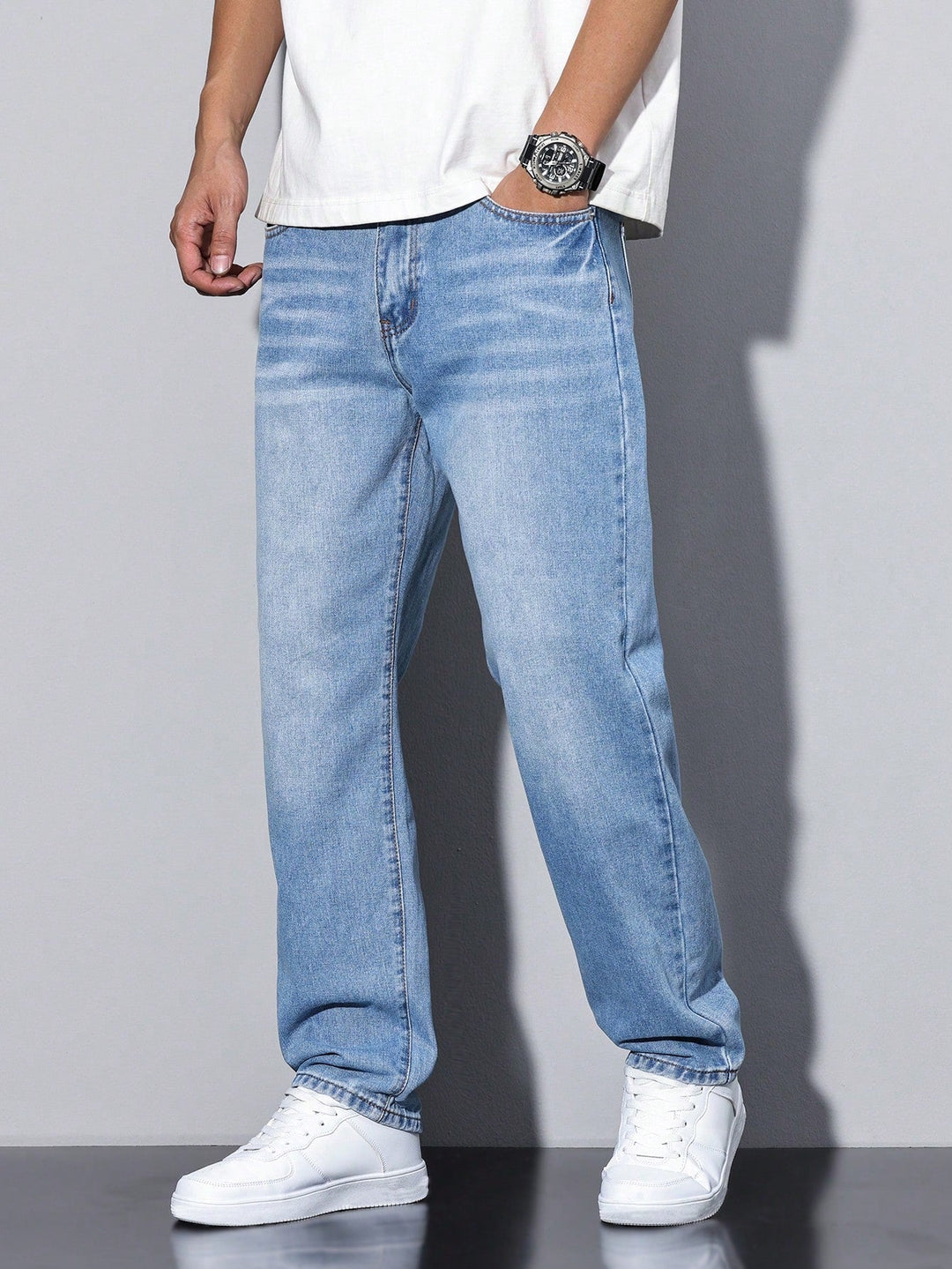Daan | Effen kleur casual heren jeans