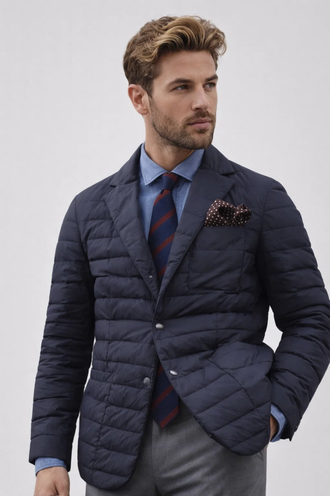 Daniel | Heren Puffer Blazer Stijl Jas