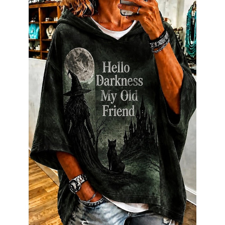 Esme | Halloween Grafisch Hoodie met Capuchon