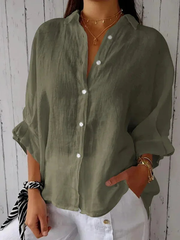 Maëlle - Stijlvolle linnen dames blouse
