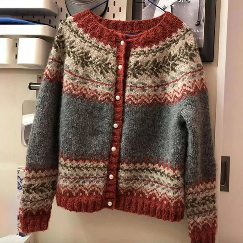 Atasha | Vintage IJslandse Cardigan