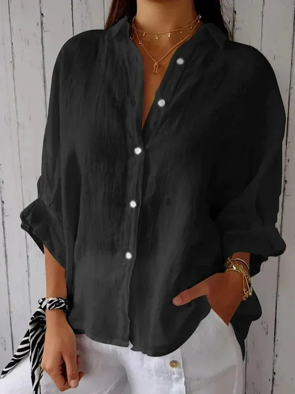 Maëlle - Stijlvolle linnen dames blouse