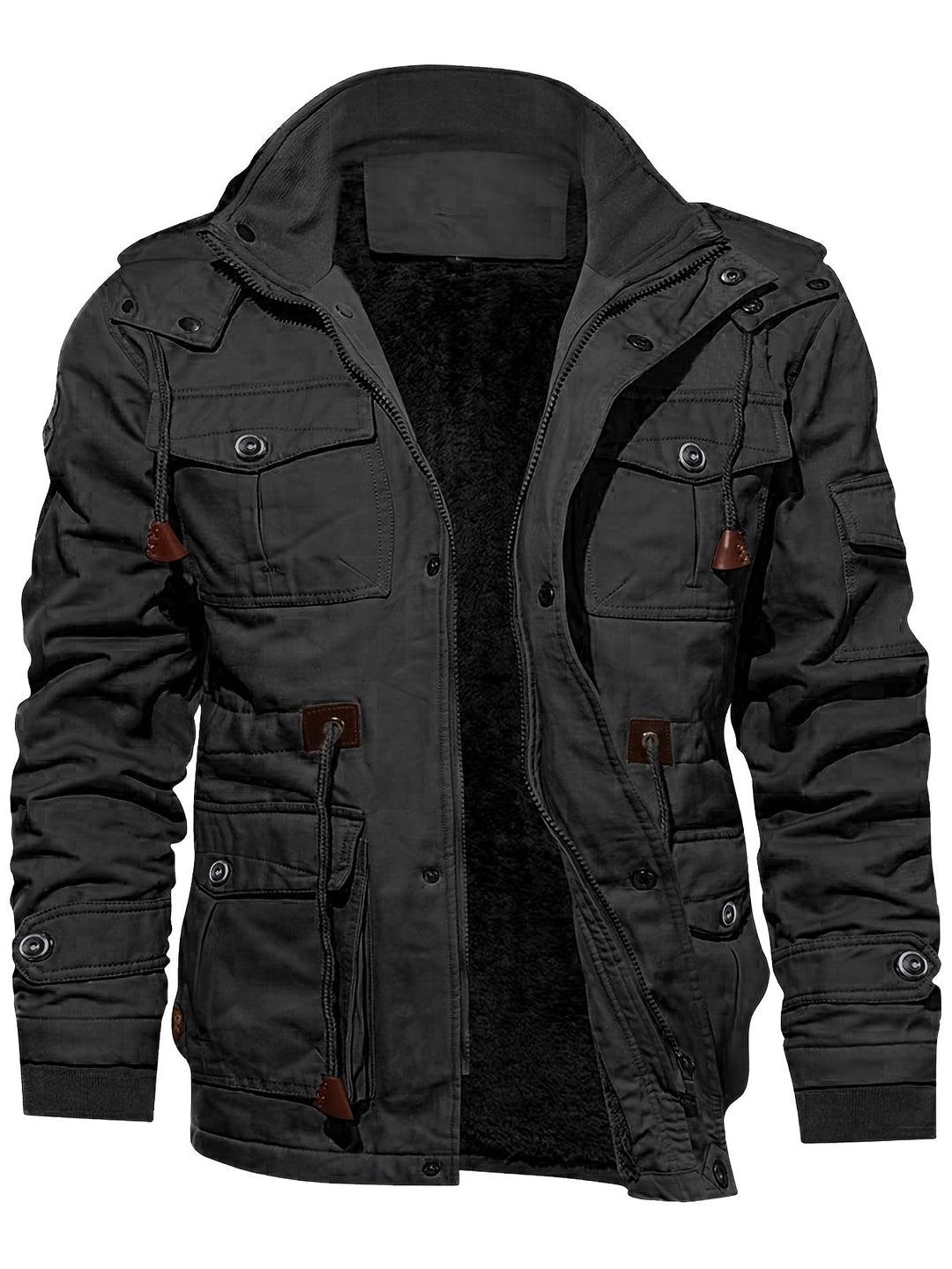 Heren Multi-Pocket Hooded Utility Jast