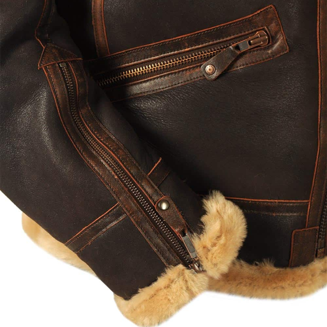 Duurzame Aviator Jas voor Winterwarmte en Stijl