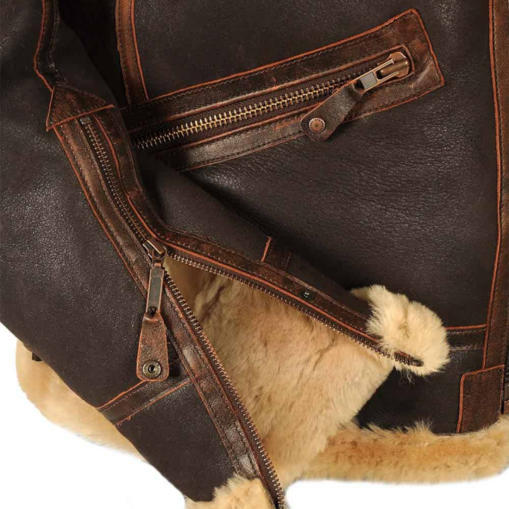 Duurzame Aviator Jas voor Winterwarmte en Stijl
