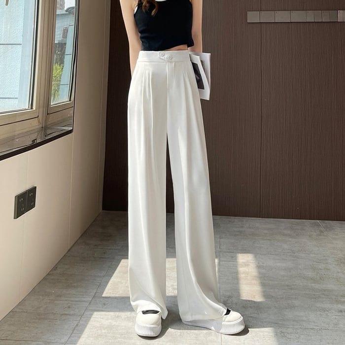 Elke | Brede stijlvolle pantalon