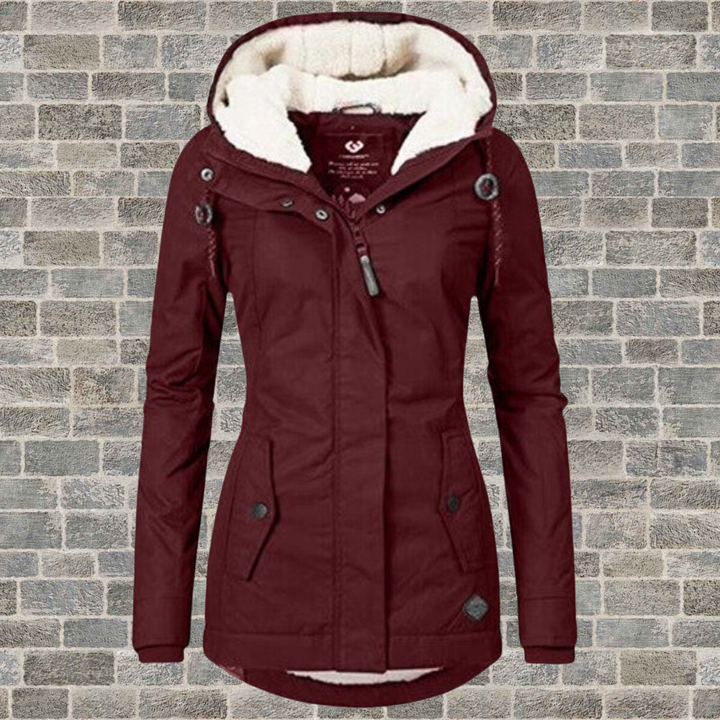Van Dal Dames Hooded Winter Parka met Plissé