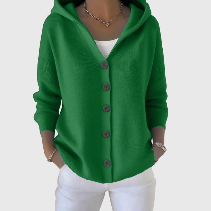 Emanuela | Ontspannen Hoodie Knopen Cardigan