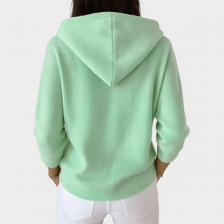 Emanuela | Ontspannen Hoodie Knopen Cardigan
