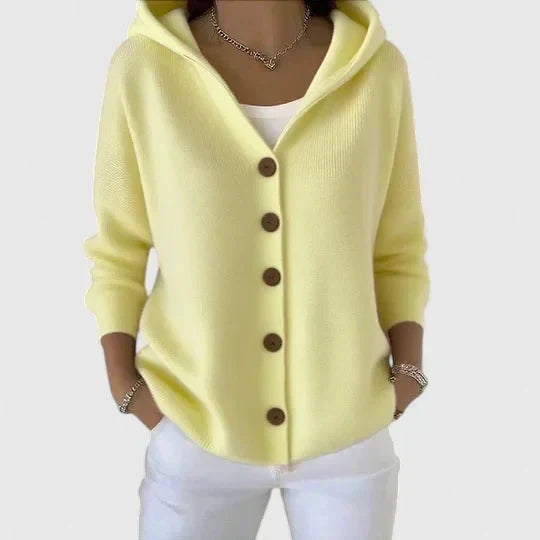 Emanuela | Ontspannen Hoodie Knopen Cardigan
