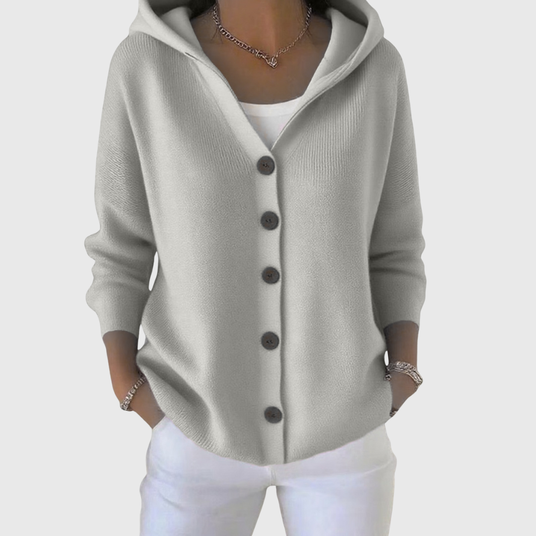Emanuela | Ontspannen Hoodie Knopen Cardigan