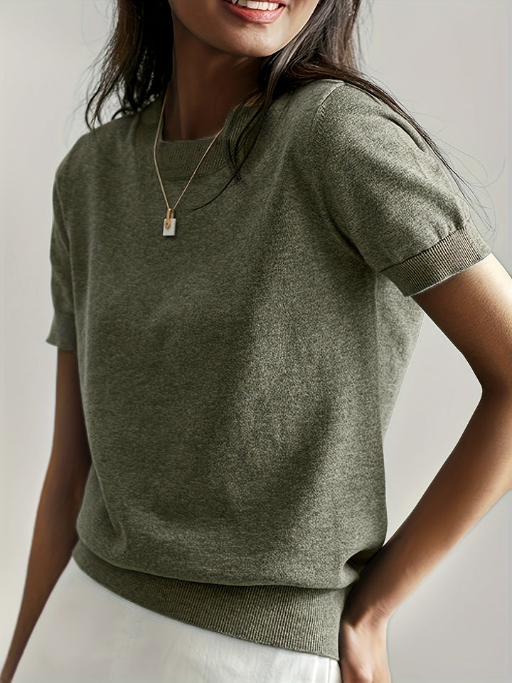 Leah - Casual Korte Mouw Top