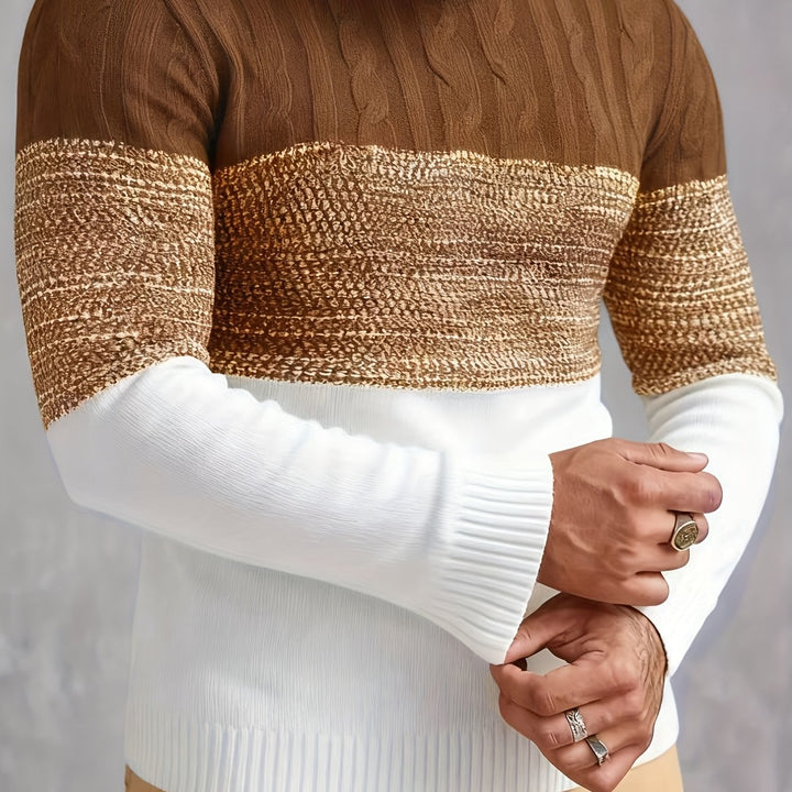 Graham | Kleurblok Crew Neck Trui