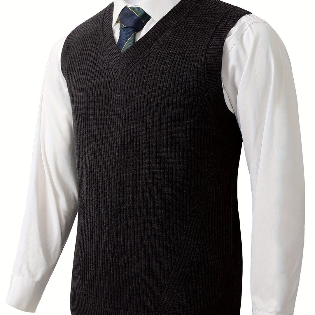 Ellis | Klassieke V-hals Sweater Vest