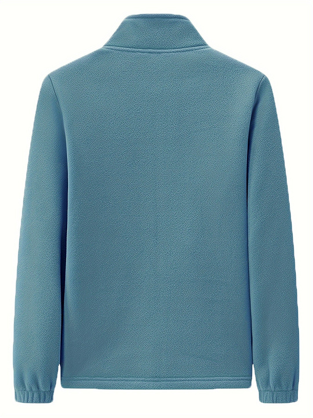 Fenna | Pluche outdoor jas met staande kraag en lange mouw