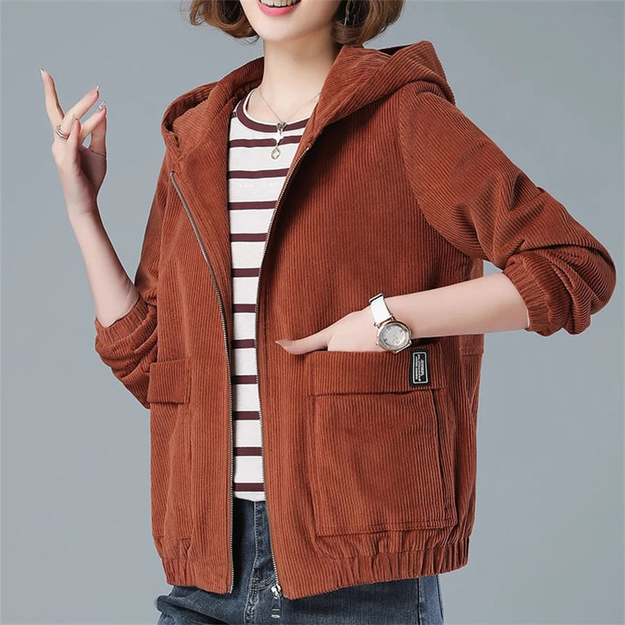 Fleur | Oversized corduroy jas