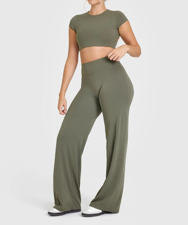 Hoge Taille Wijde Pantalon voor Vrouwen