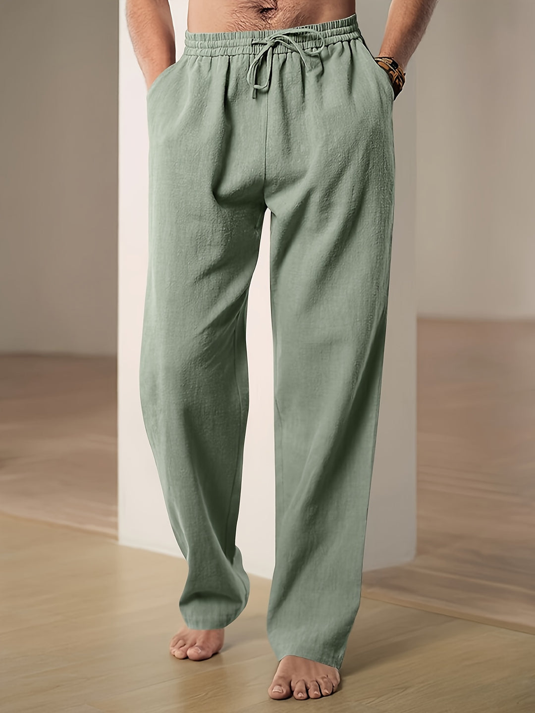 Casual linnen broek voor heren met ademend comfort en tijdloze stijl | Teun