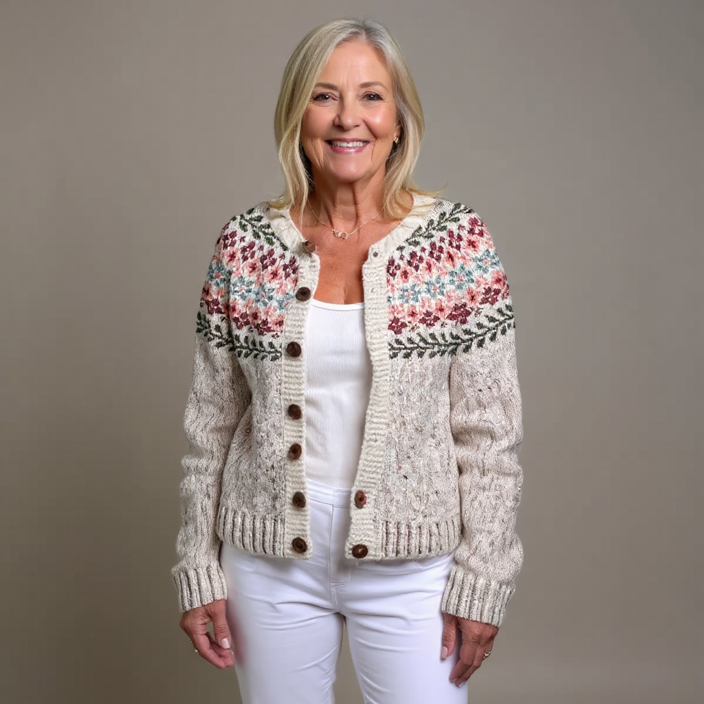 Madelyne | Vintage IJslandse Cardigan