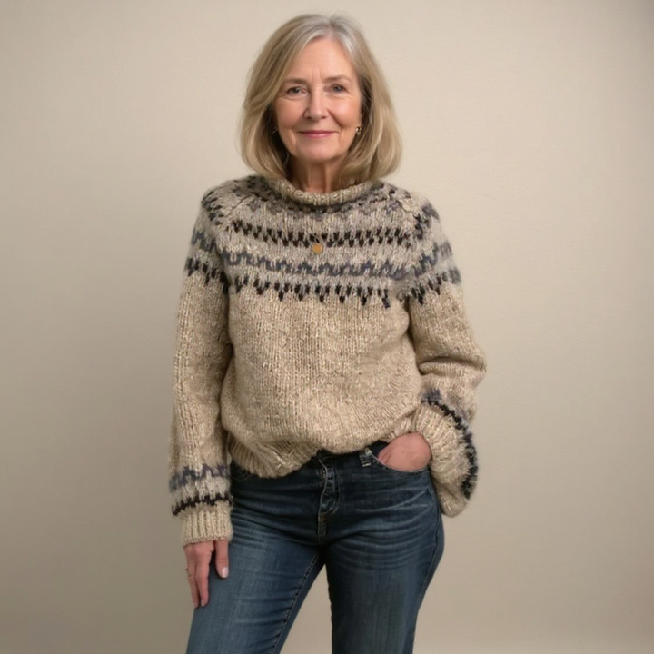 Ashley | Vintage Handgefertigde IJslandse Trui