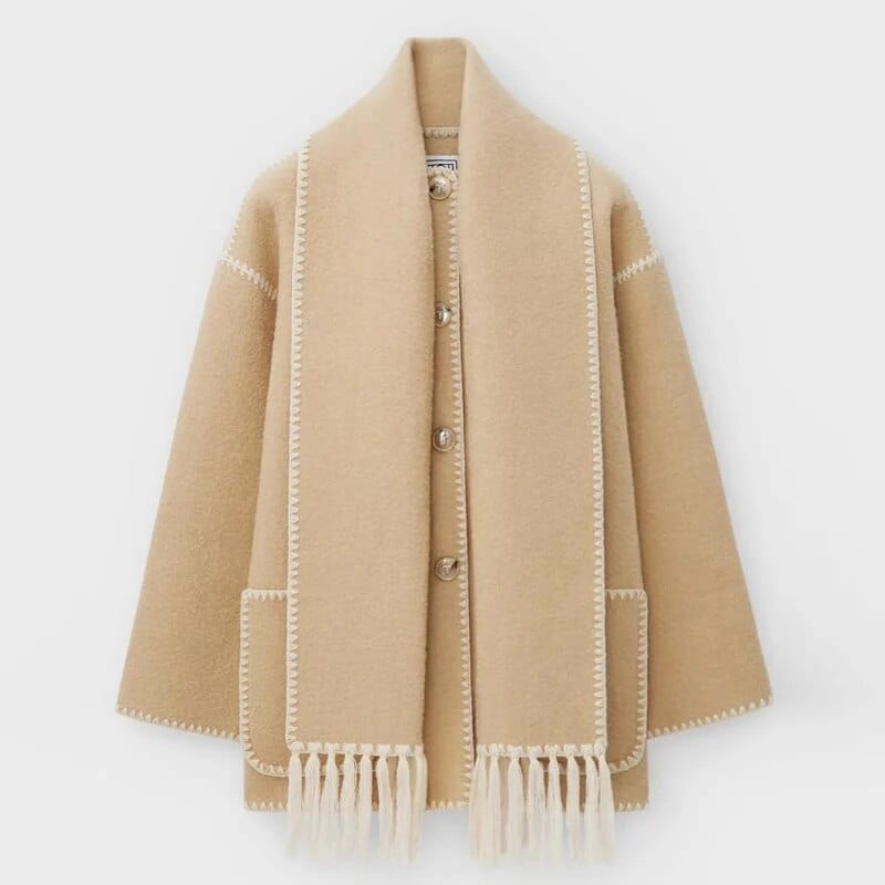 Dames Franje Trim Open Voor Cardigan