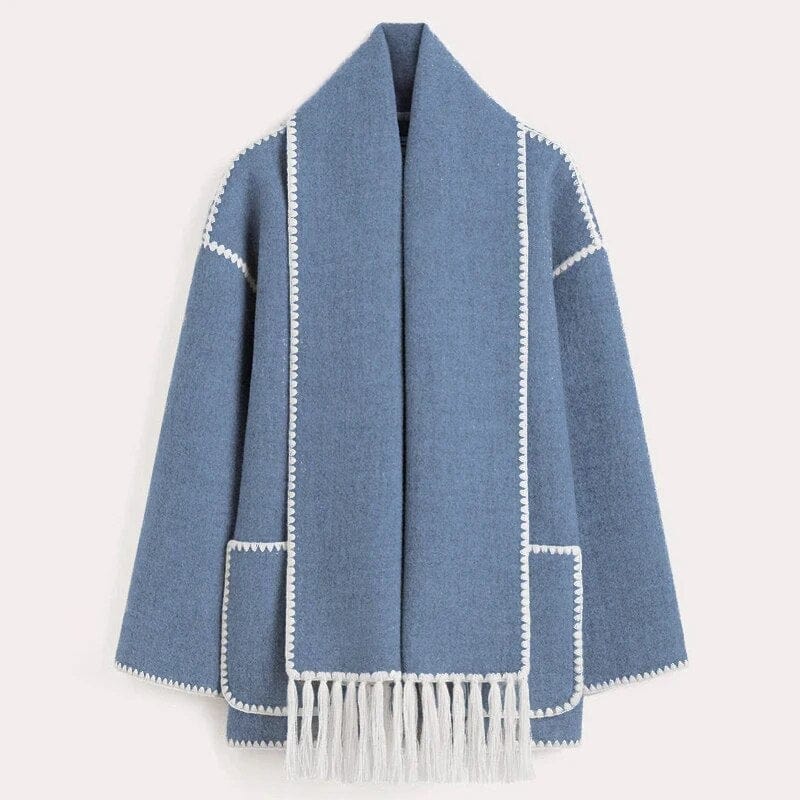 Dames Franje Trim Open Voor Cardigan