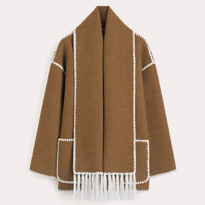 Dames Franje Trim Open Voor Cardigan