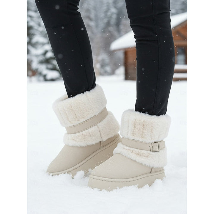 Cecily | Gezellige Sneeuwschoenen met Bontafwerking