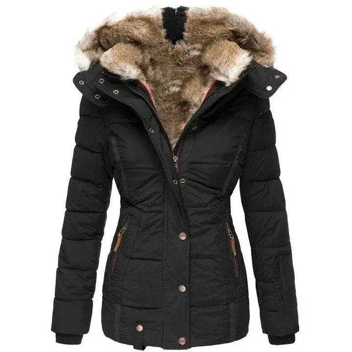 Dames Neppels Heren Gevoerde Winterjas met Kap