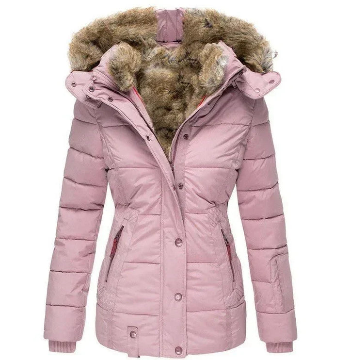 Dames Neppels Heren Gevoerde Winterjas met Kap
