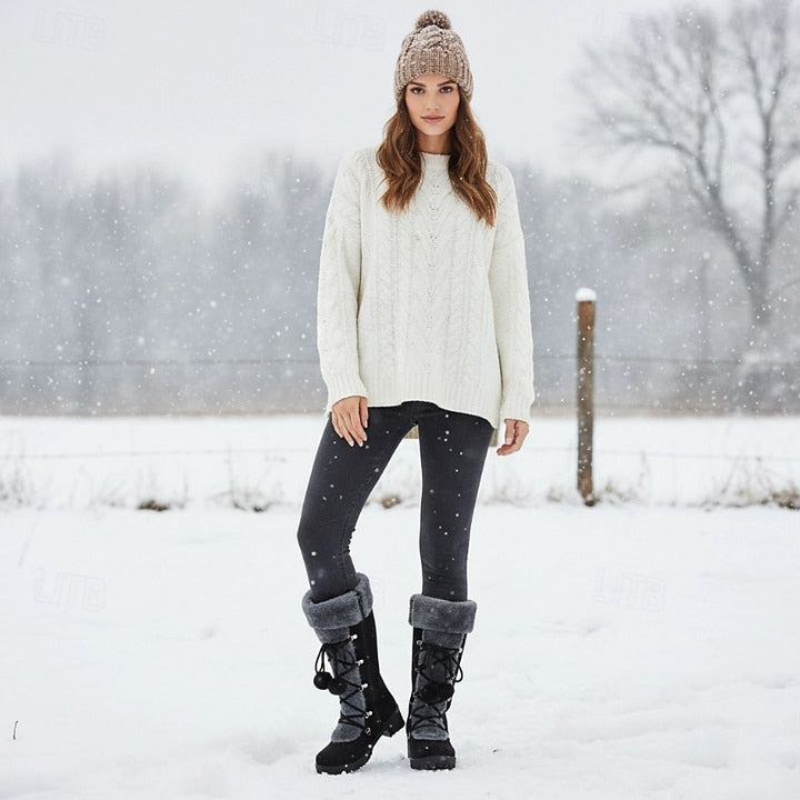 Sabrina | Gezellige Laarzen met Veters voor de Winter