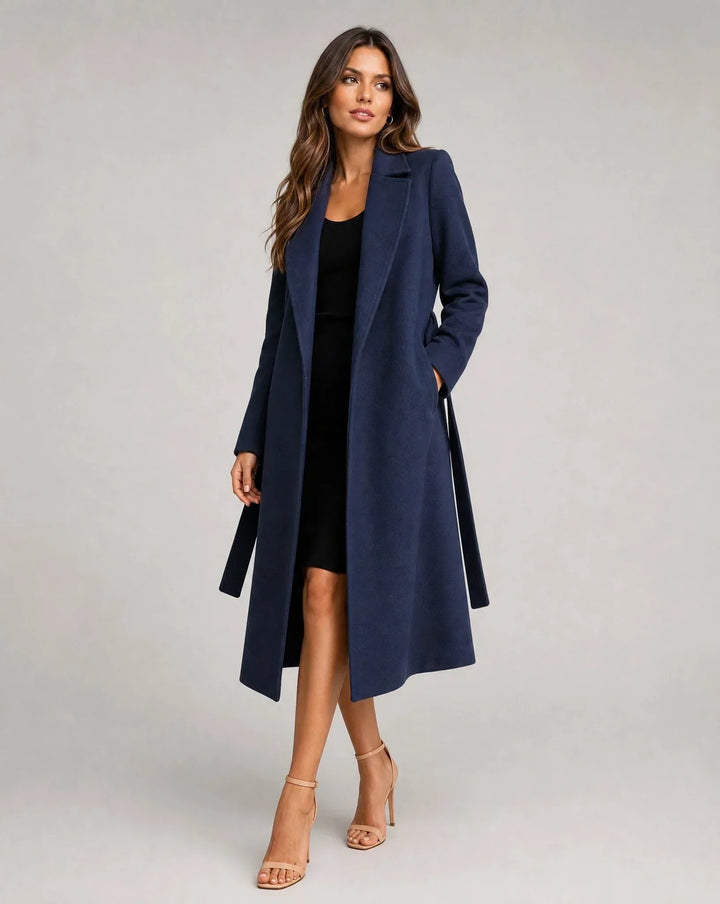 Gwenllian | Tailored Trenchcoat met Geknoopte Revers