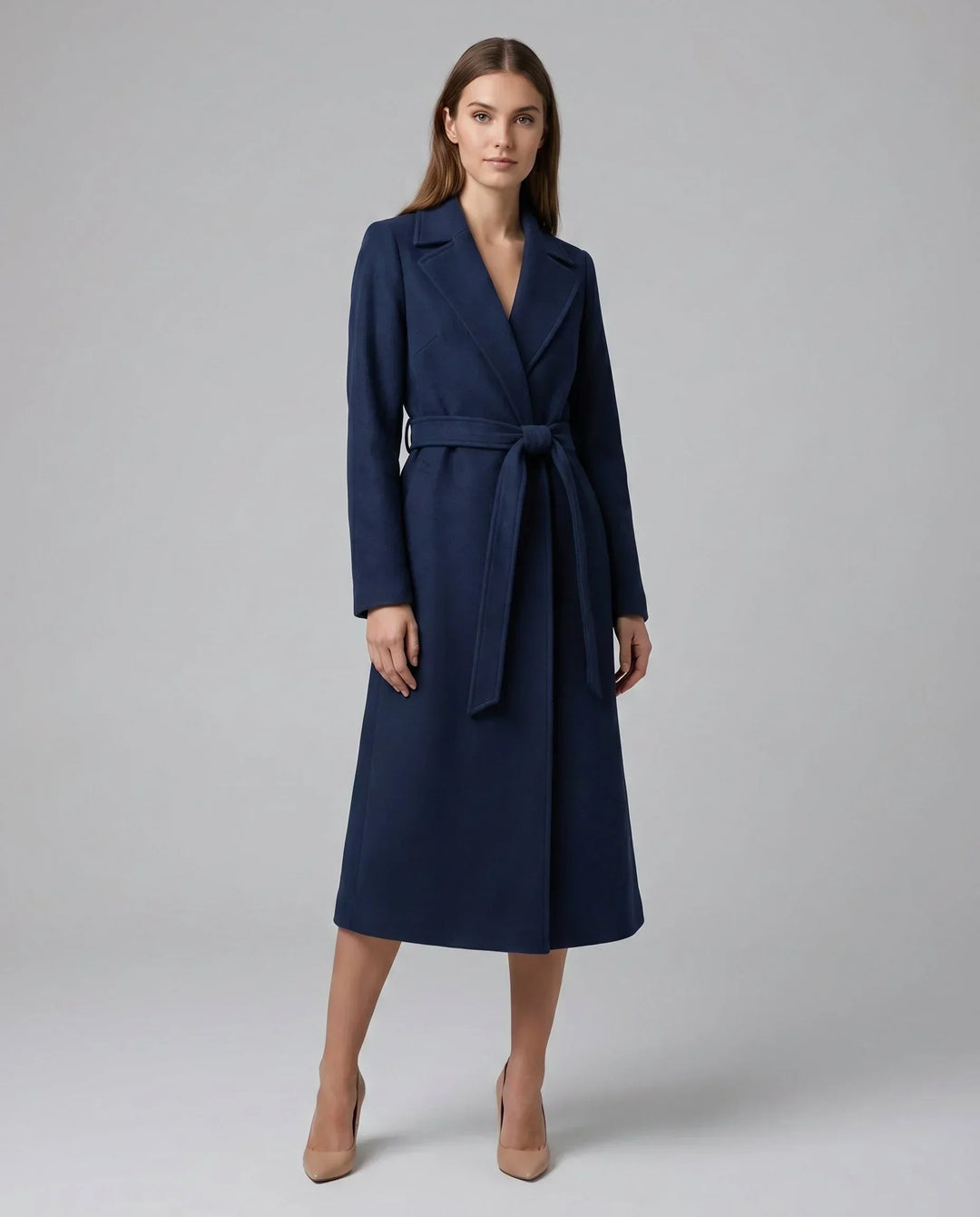Gwenllian | Tailored Trenchcoat met Geknoopte Revers